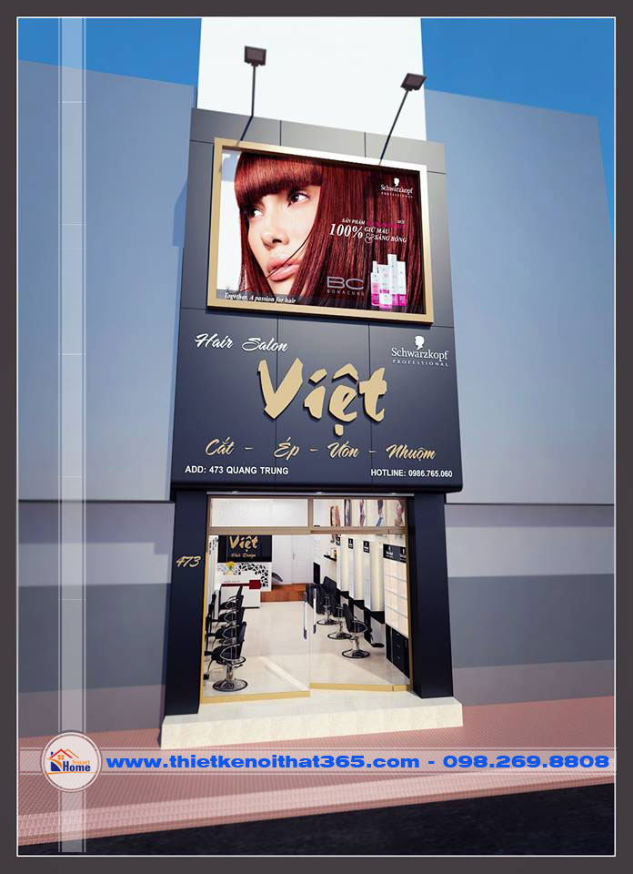 Thiết kế nội thất Hair Salon Việt