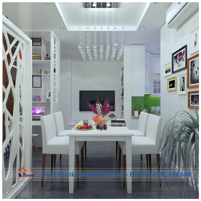 Thiết kế và thi công nội thất chung cư – chị Hương Kim Văn Kim Lũ.